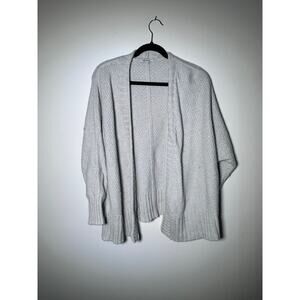 Madewell Whitley Gray Open Alpaca Wool Oversized Cardigan Sweater Size Medium